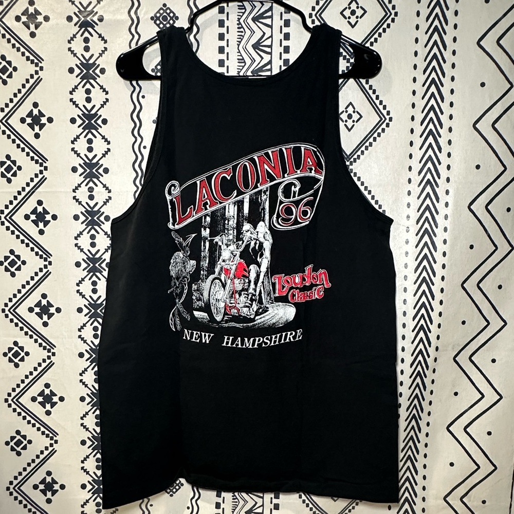 Vintage 1996 Laconia Muscle Tee-New Hampshire- made‎ in USA -size large